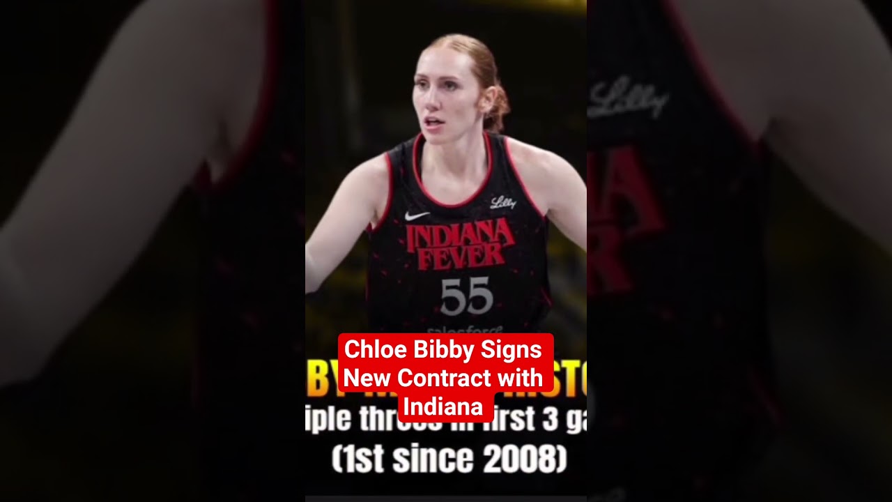 Chloe Bibby Signs With Indiana Fever #indianafeverhighlights #wnba2025 #wnba #caitlinclark