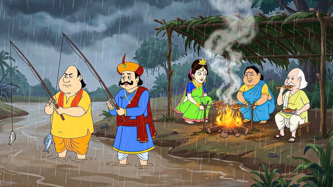 গোপাল আর রাজা বৃষ্টির মধ্যে মাছ ধরতে থাকলেন, আর ভোজ রান্না হতে থাকল।| Gopal Bhar | New Episode 2026