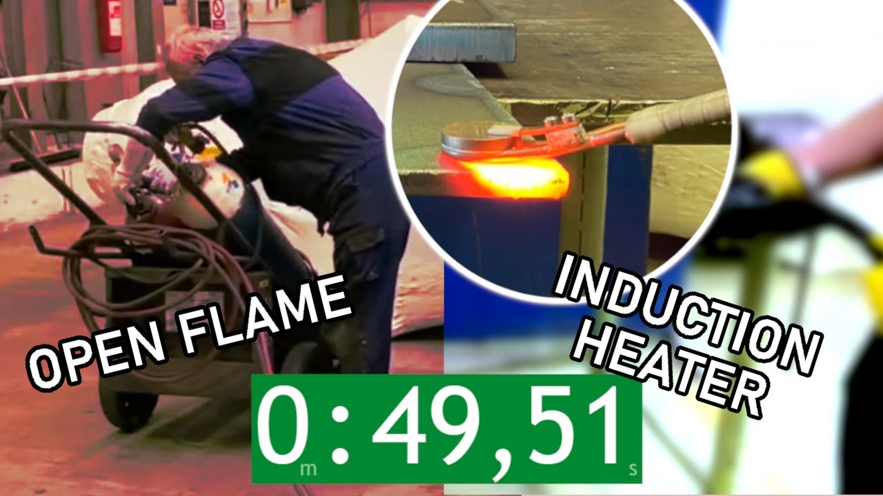 INDUCTION HEATER vs. OXY ACETYLENE SET - Preparation comparison | DAWELL CZ
