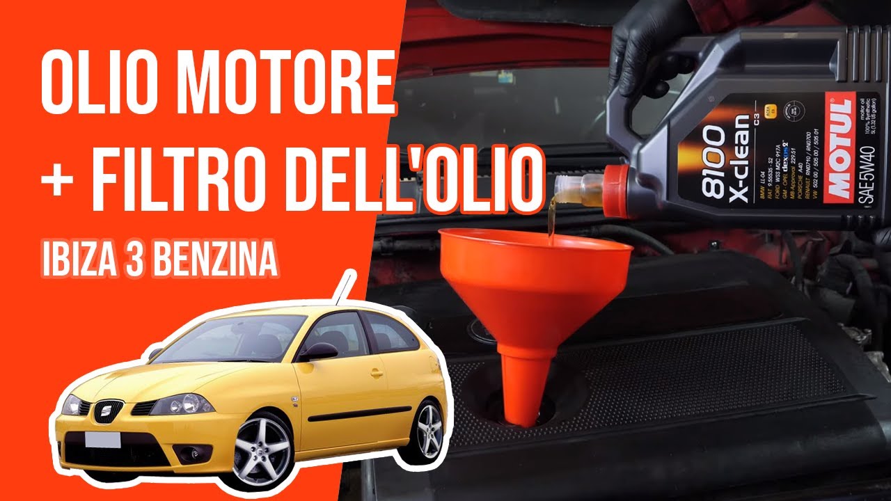 Cambio olio motore e filtro dell'olio IBIZA 3 1.4 16S 🛢