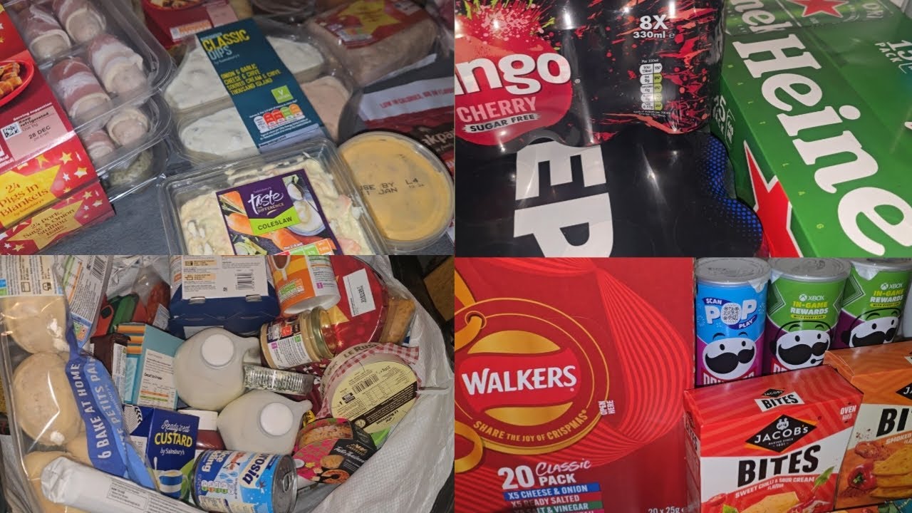 БОЛЬШАЯ РОЖДЕСТВЕНСКАЯ ПОКУПКА ПРОДУКТОВ | ПОКУПКИ В SAINSBURYS | ПОКУПКИ В ALDI