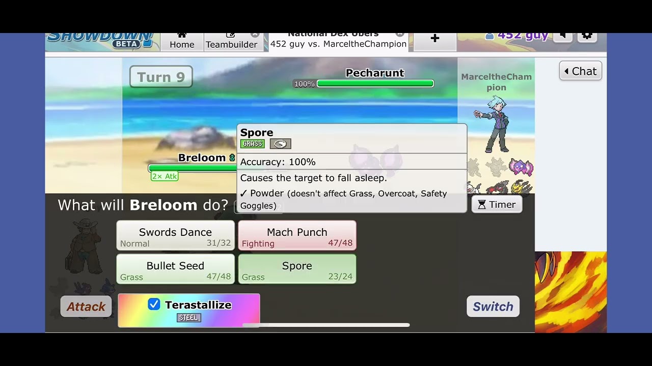 Mega Sharpedo wrapping up the battle 