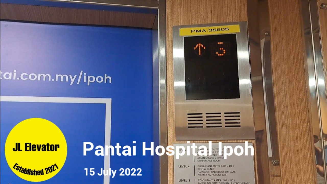 2 Mitsubishi Elevators at Pantai Hospital Ipoh, Ipoh, Perak. (To Specialist Clinic)