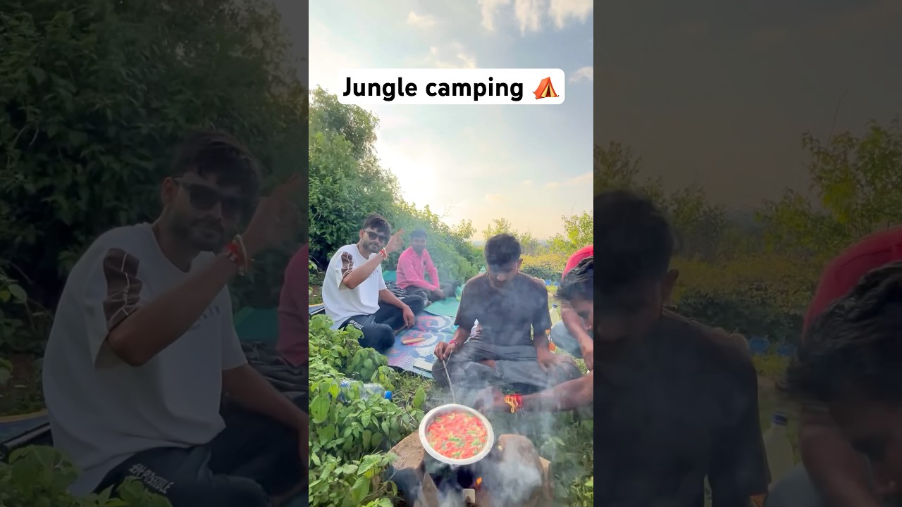 Chitrakoot jungle camping 🏕️⛺️ #adventure #camping #chitrakoot #jungle #mauntains #junglecamping