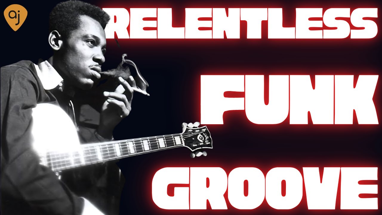 RELENTLESS FUNK Jam Track in D Dorian | Guitar Backing Track (94 BPM)