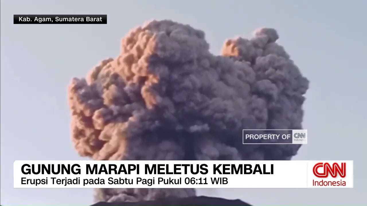 Gunung Marapi Meletus Kembali