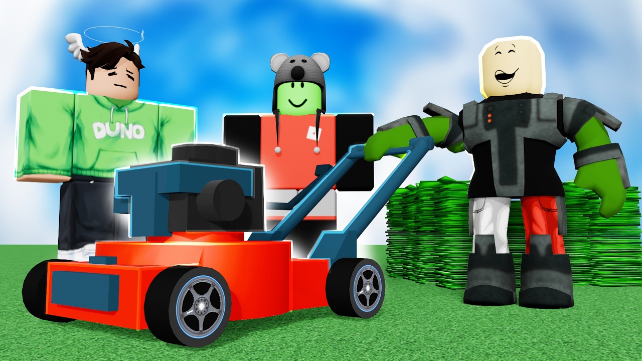 KLIPPER GRÄS med oändlig ROBUX! Feat. Duno & Danne i Roblox!