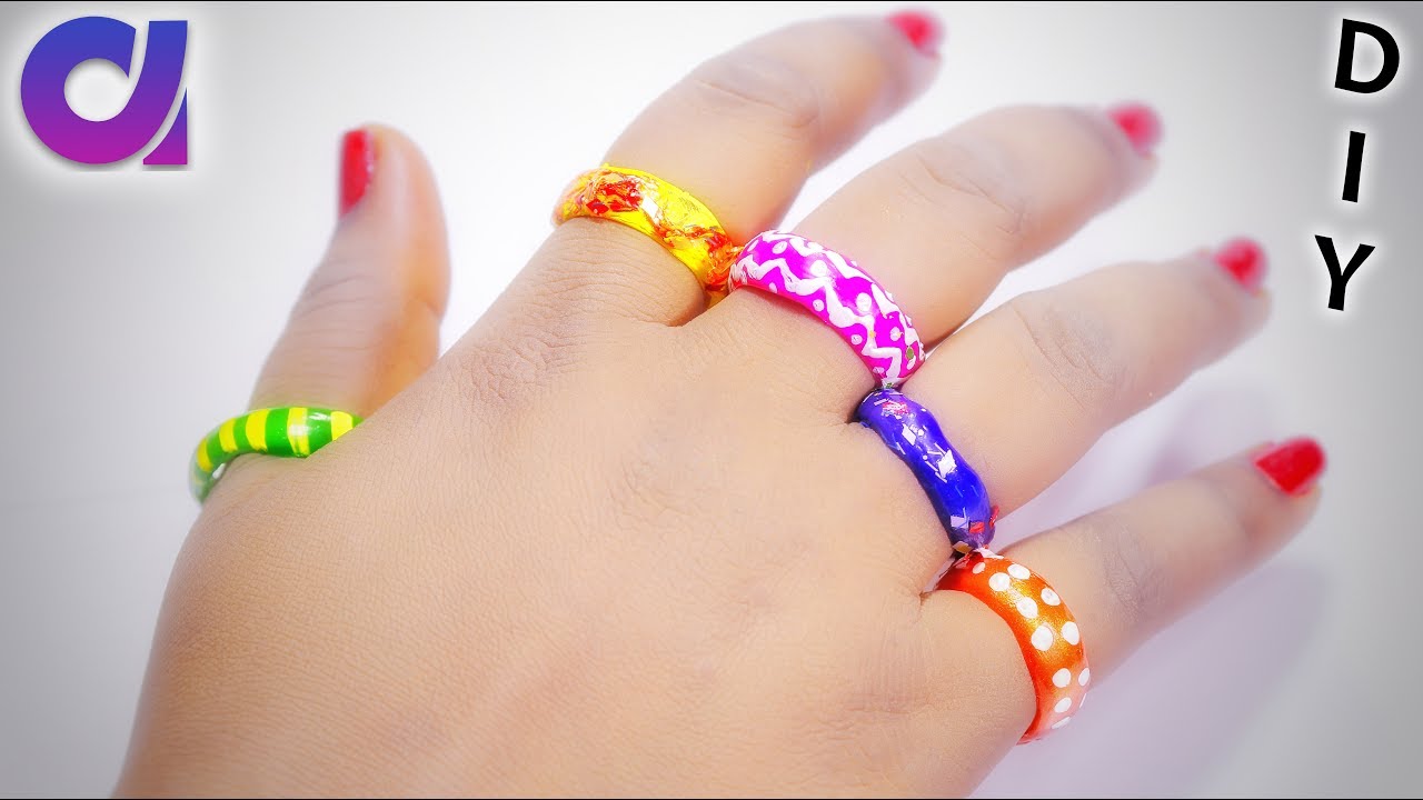 5 new DIY rings | Hot glue Rings | Adjustable & No Tools | Artkala 210