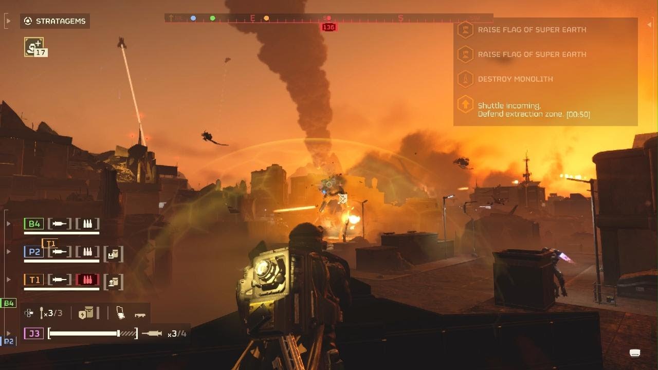 HELLDIVERS 2 Grenadier Battlement vs Illuminate Harvester