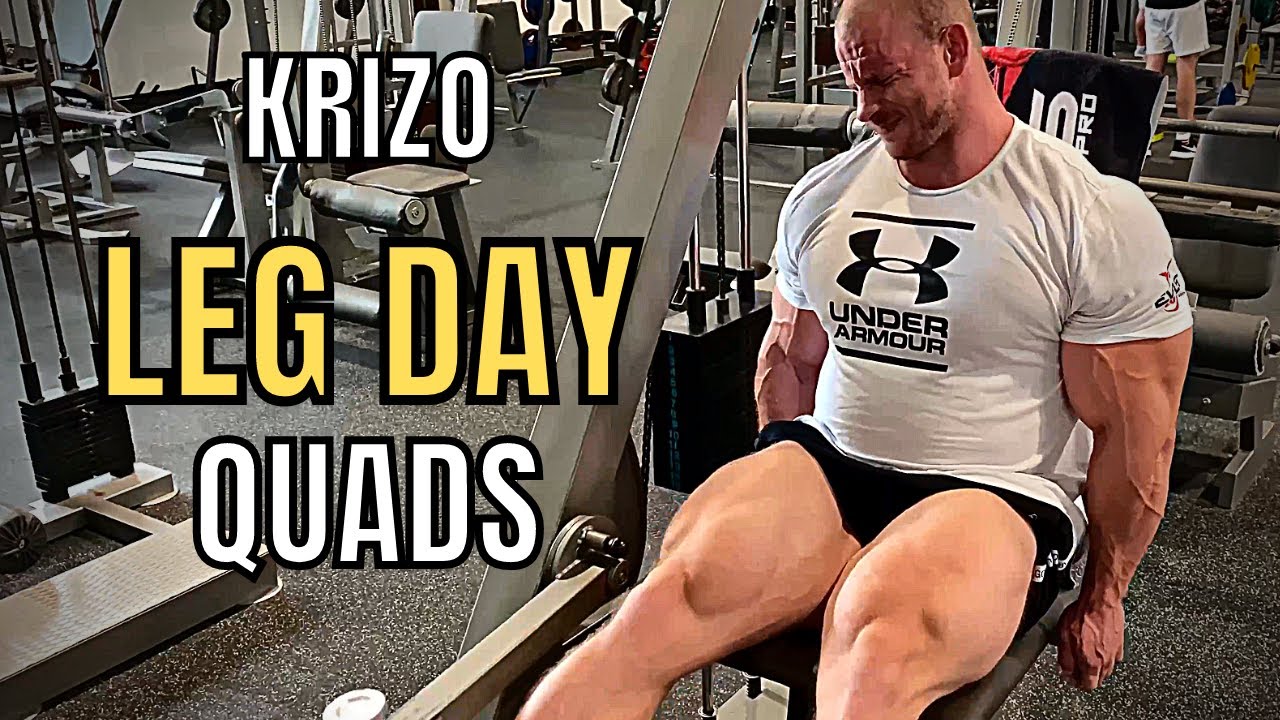 Krizo Leg Workout - Quads | 5 Weeks out of the Amateur Olympia