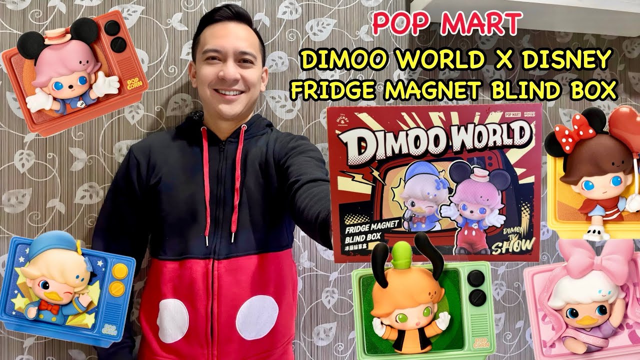 Unboxing Pop Mart Dimoo World x Disney Fridge Magnet Blind Box