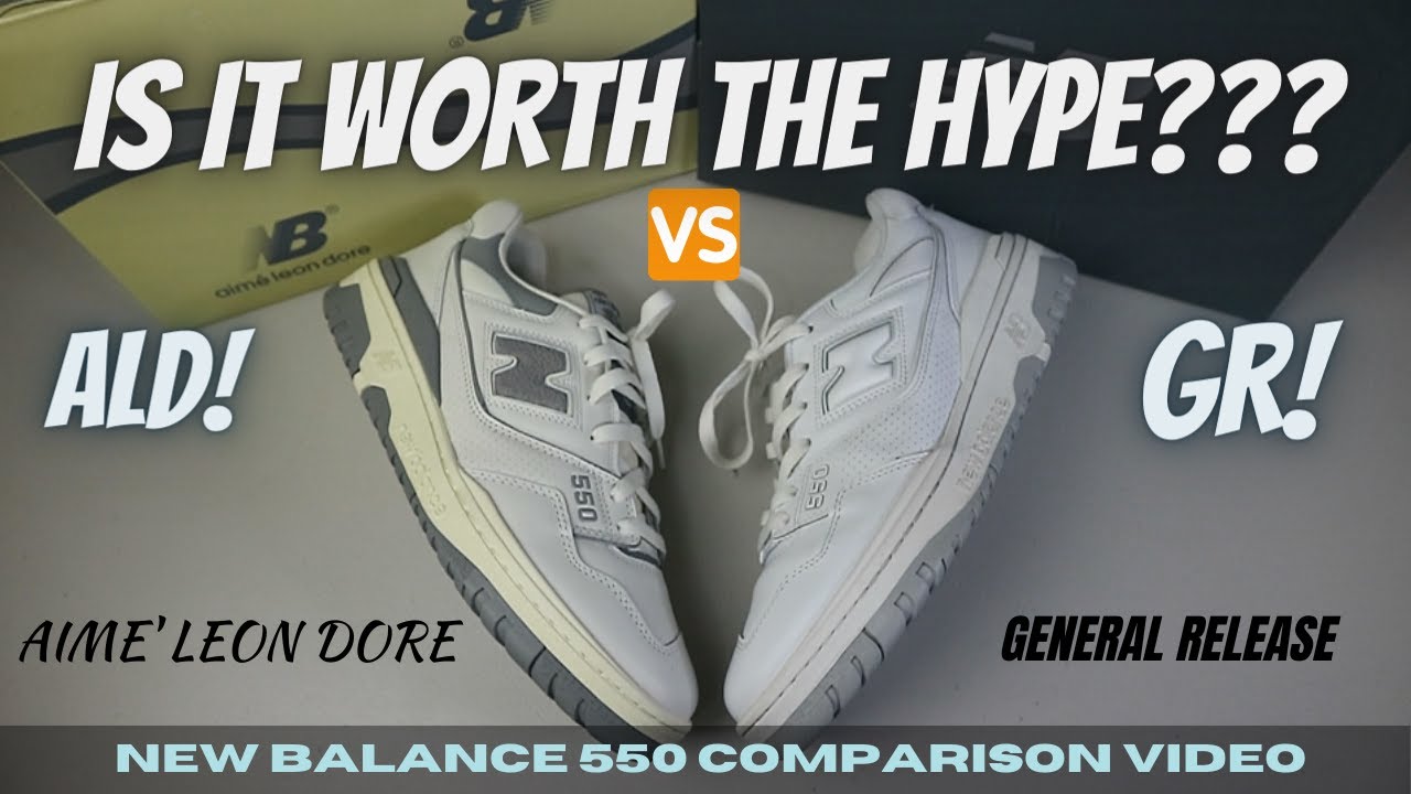NEW BALANCE 550 AIME' LEON DORE VS GR | COMPARISON VIDEO