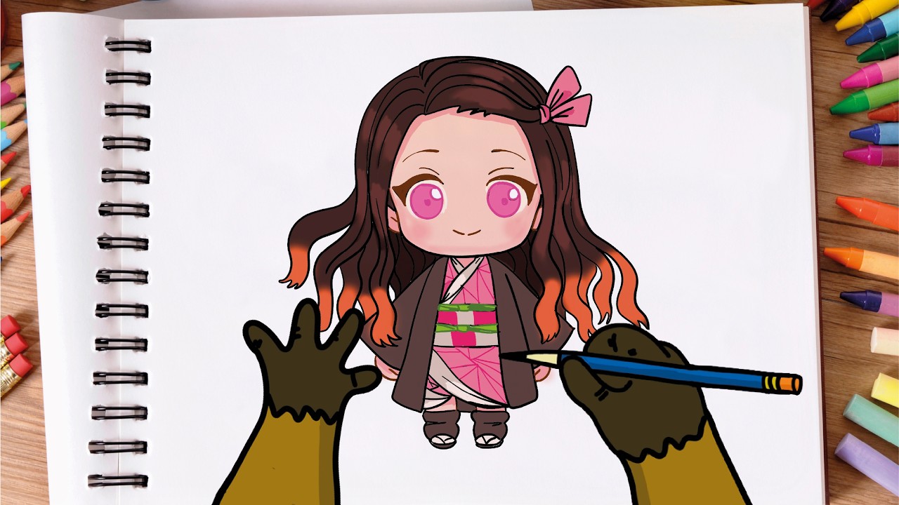 Como Desenhar Nezuko Chibi Super Fofa | Demon Slayer
