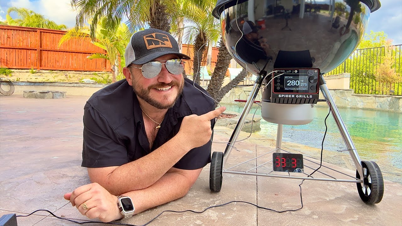 Ultimate Smart Weber Kettle Grill Upgrade! Wi-Fi Controlled Smoking Setup with Spider Grills Venom🔥