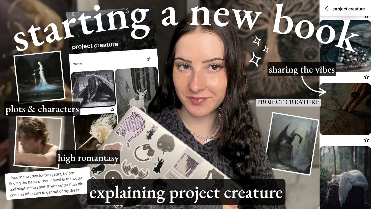 explaining my new book! 🐉 (PROJECT CREATURE) // the vibes, characters, world building, and more 💫