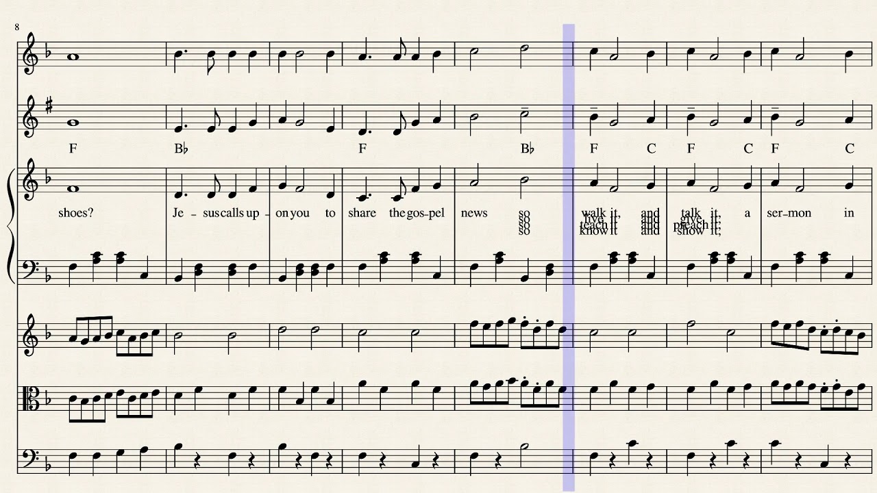 Sermon in Shoes ensemble (default instruments)