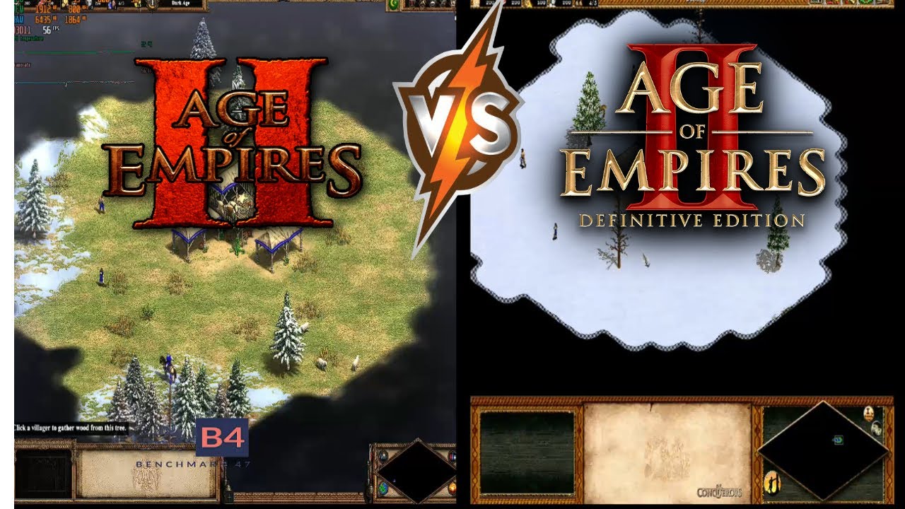 Age of Empire 2 vs 2 DE  Side By Side Comparison |
