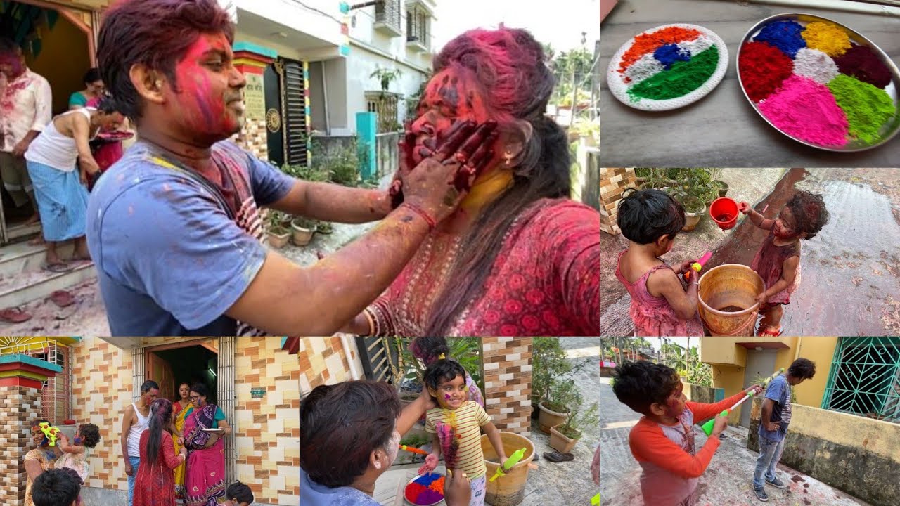 Our Holi Celebration 2023। Colorful fun। Hindu festival Holi #vlog #bengalivlog #holi