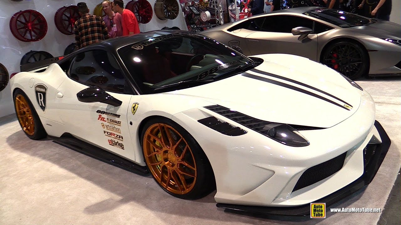 2014 Ferrari 458 Italia with Rohana Wheels - Exterior Walkaround - SEMA 2016