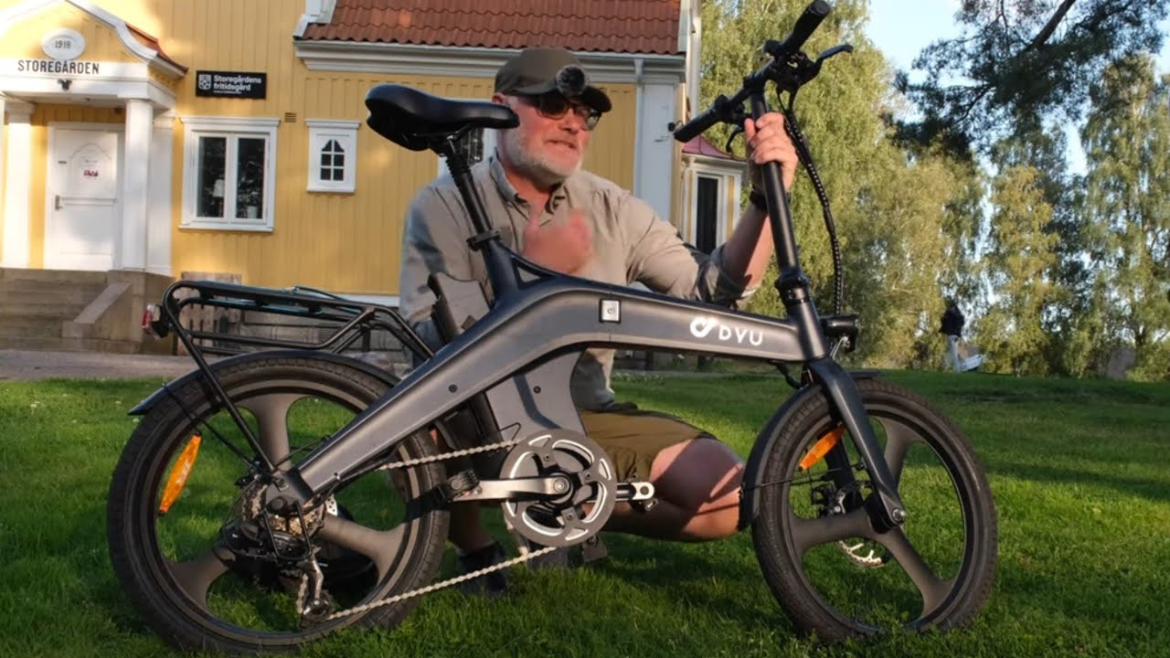 DYU T1 — складной электровелосипед, идеально подходящий для автодомов, обзоров и экскурсий по мое...