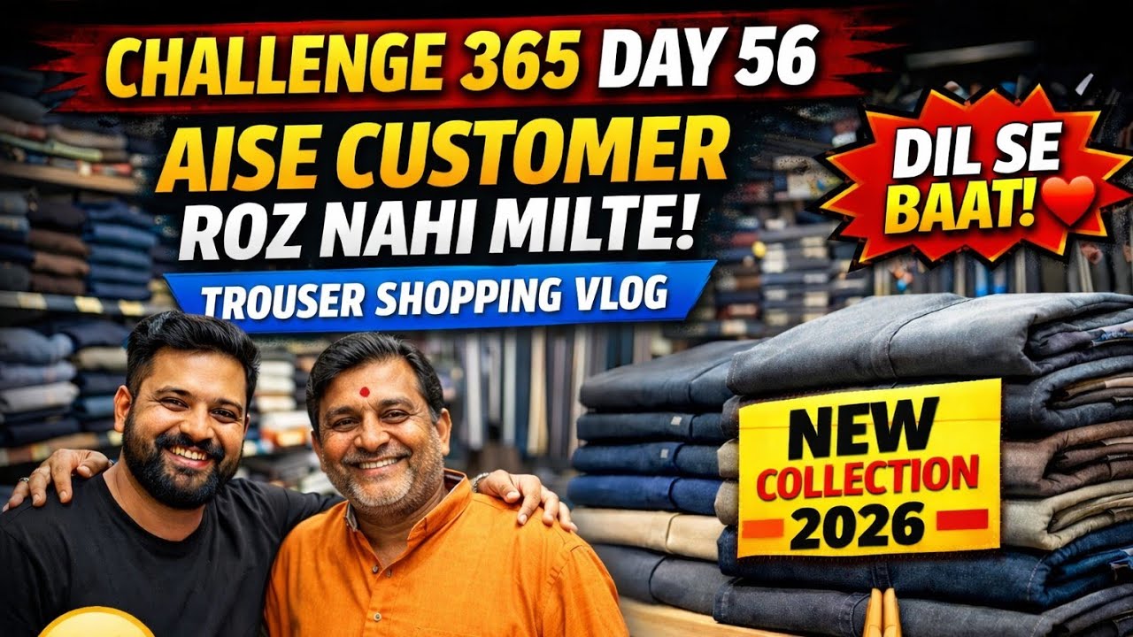 Challenge 365 Day 56 👖 Aise Customer Roz Nahi Milte | Trouser Shopping Vlog