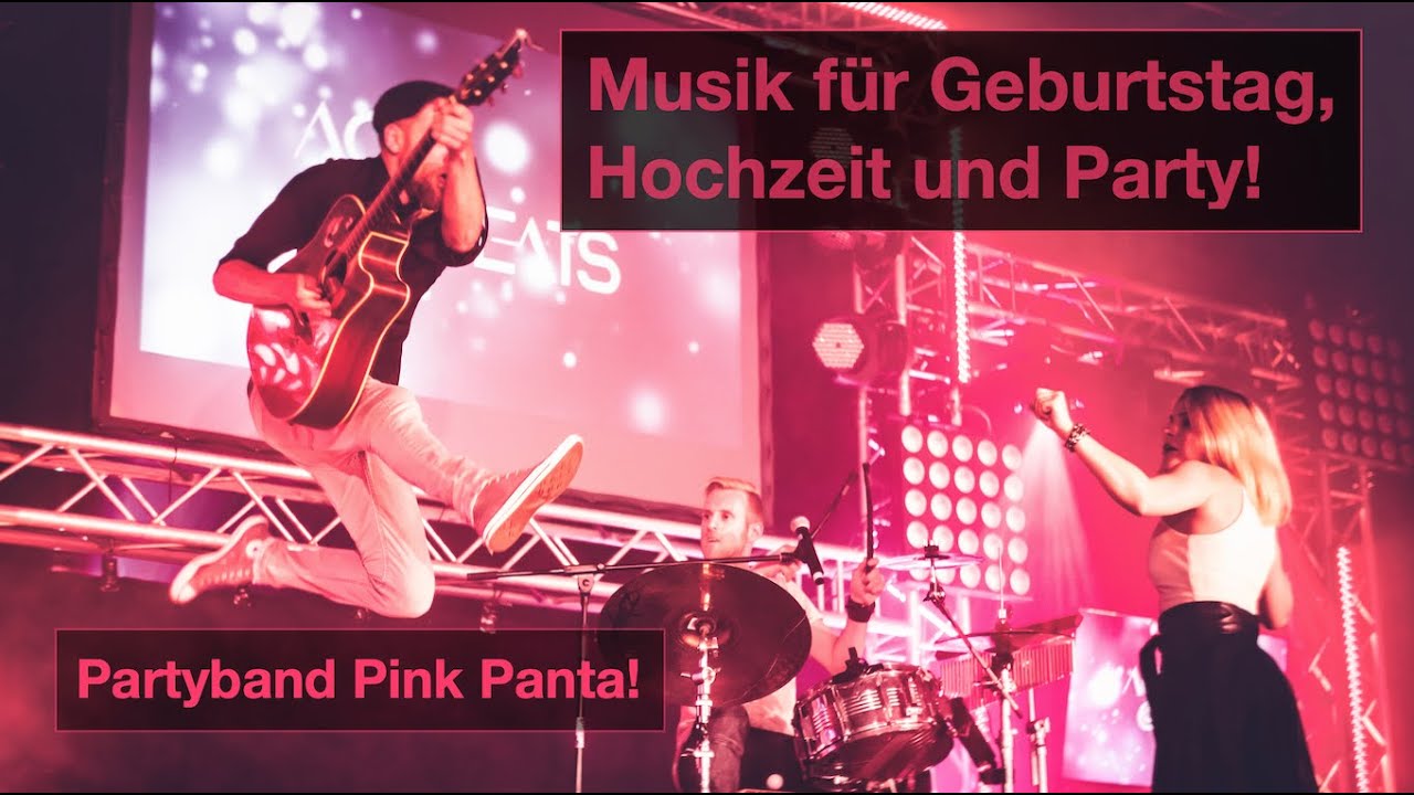 Musik für Geburtstag, Hochzeit und Party - Unplugged Partyband - www.pink-panta.de