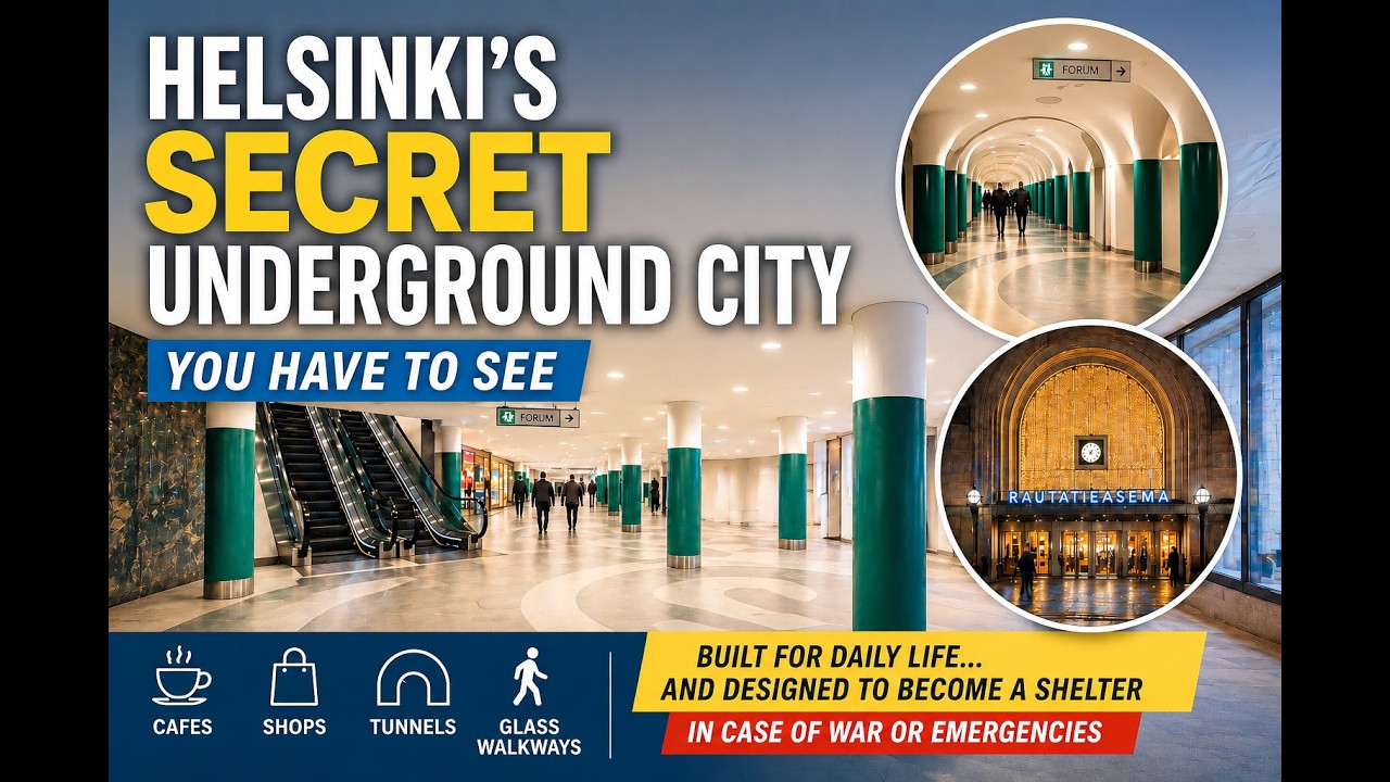 “Helsinki’s Secret Underground City You Have to See 🇫🇮 #UndergroundCity”