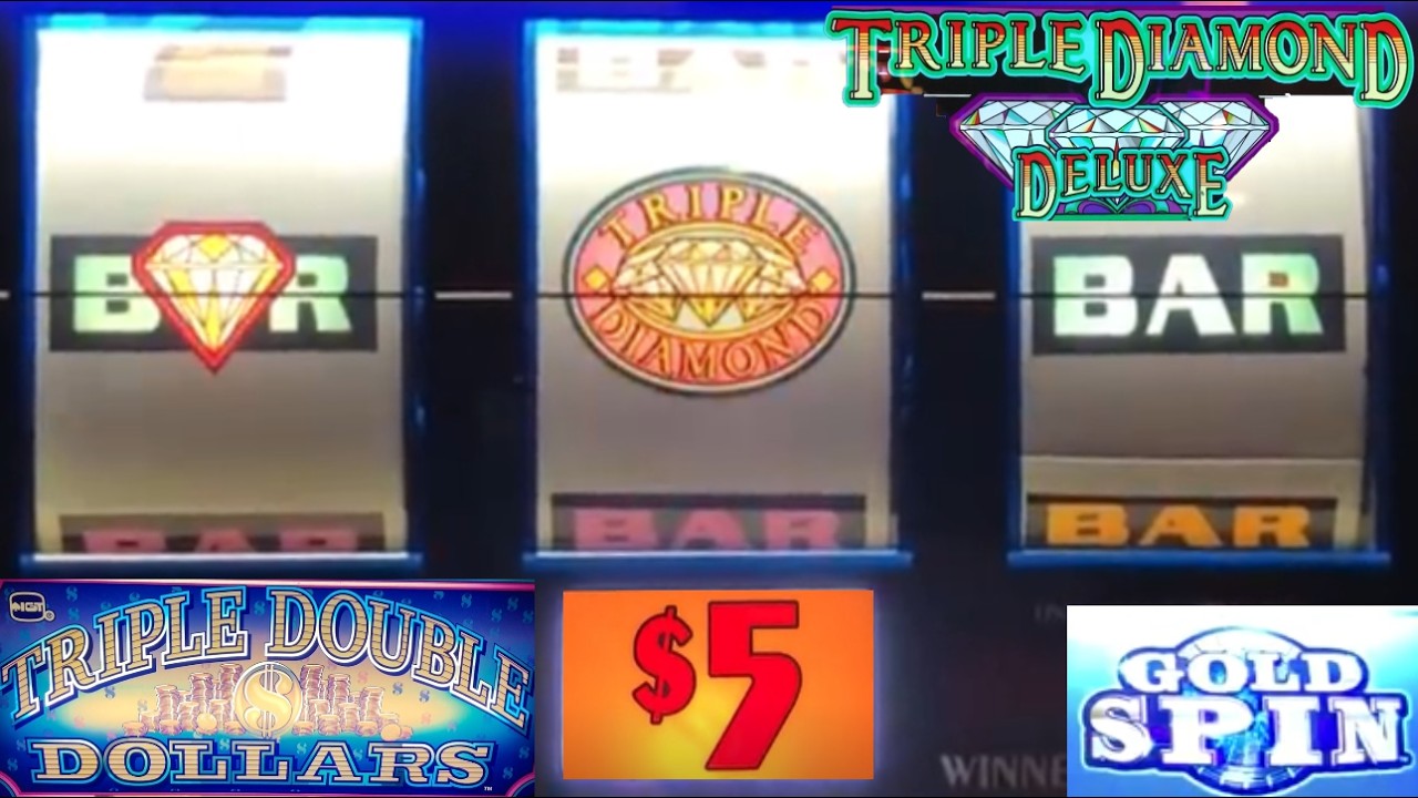 Old School 3 Reel slots! Triple Diamond Deluxe + Triple Double Dollars + Wheel of Fortune Gold Spin!