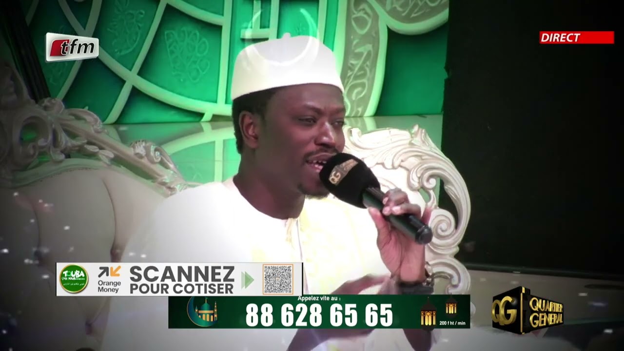 Pape Malick Mbaye explose le plateau de QG avec sa voix mélodieuse