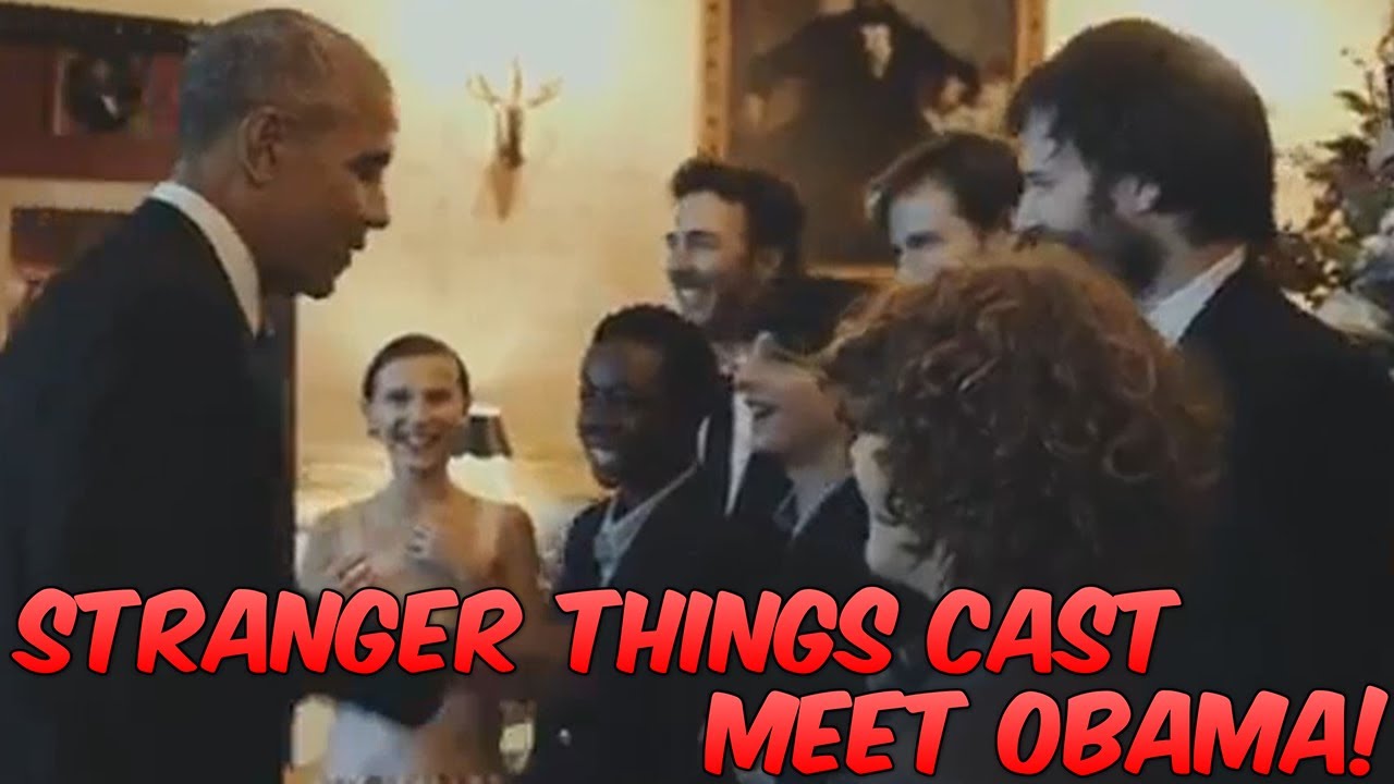 Stranger Things Season 3 Cast Meet Obama