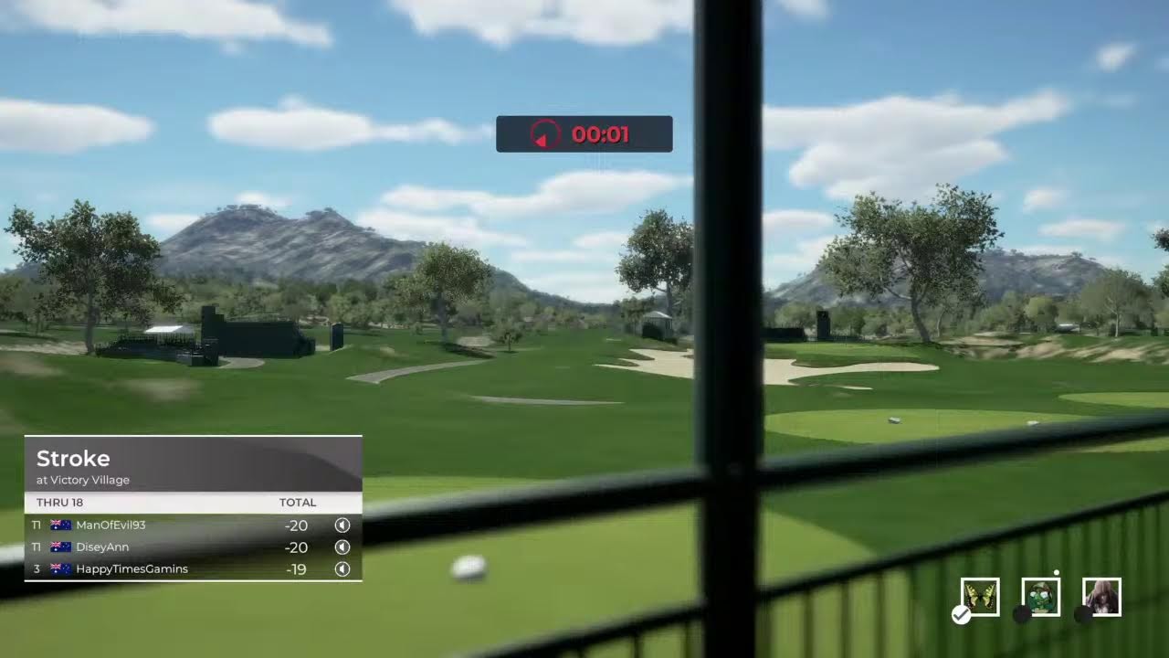 Golfing with friends