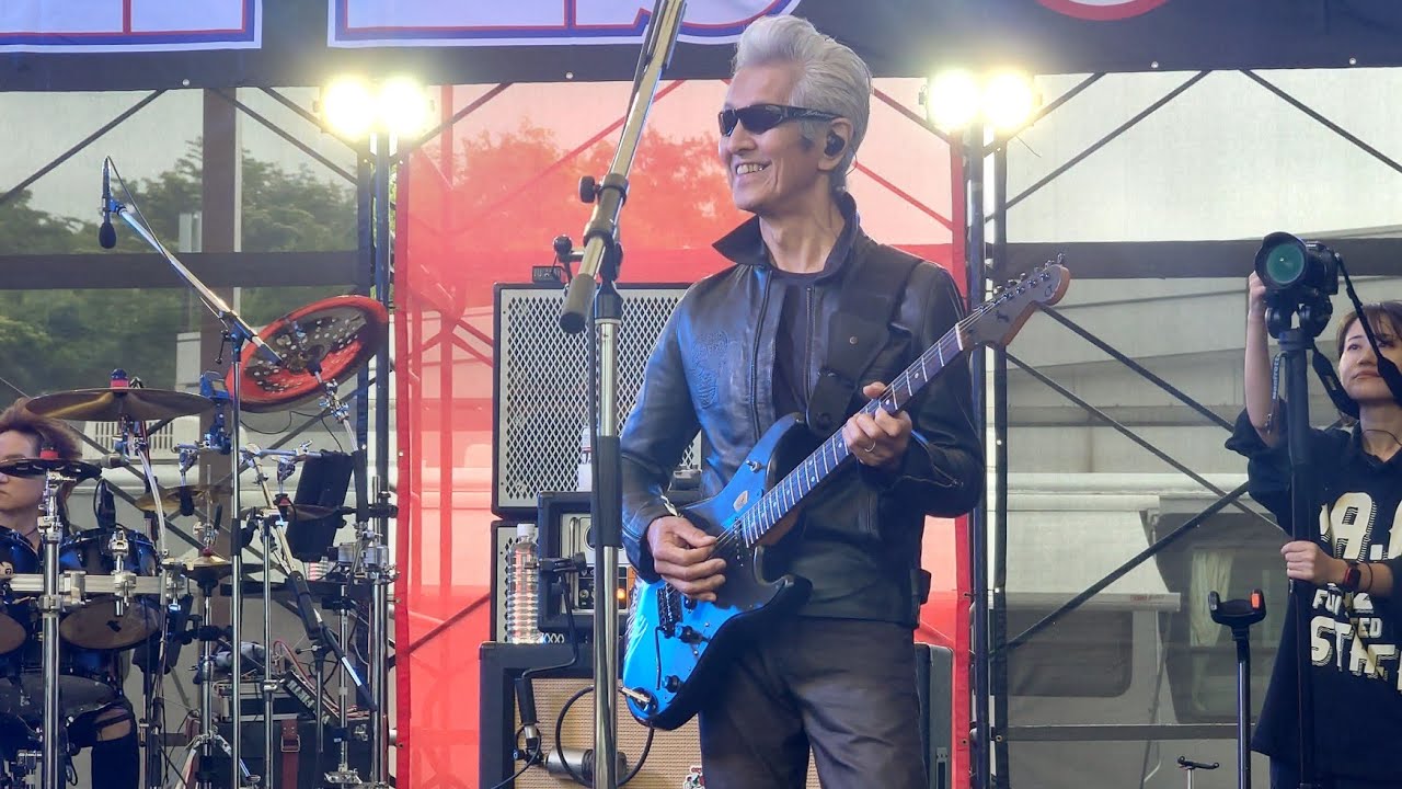 2025.5.25 IKURA'sｱﾒﾌｪｽ⑪ 横浜銀蝿 Live② Johnnyｿﾛ「ｼﾞｪｰﾑｽ･ﾃﾞｨｰﾝのように」& TAKU🎸 & ATSUSHI🥁