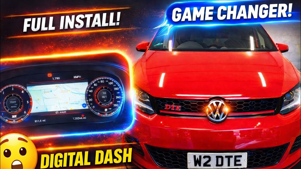 Vw caddy digital dash cluster upgrade {AH YE!}