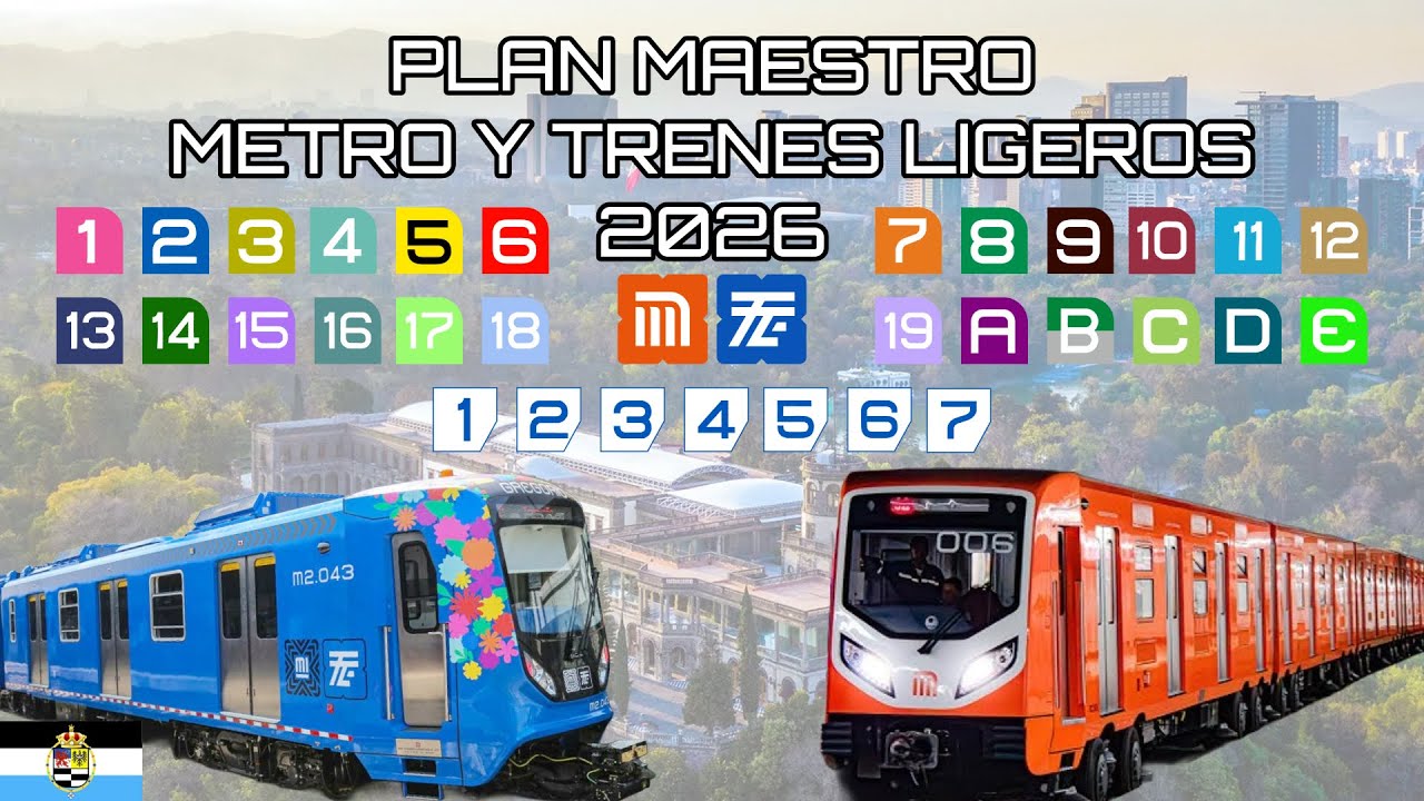 Plan Maestro del Metro y Trenes Ligeros CDMX 2026 (¡PROPUESTA NO OFICIAL!) - Fanatico Carburendiano