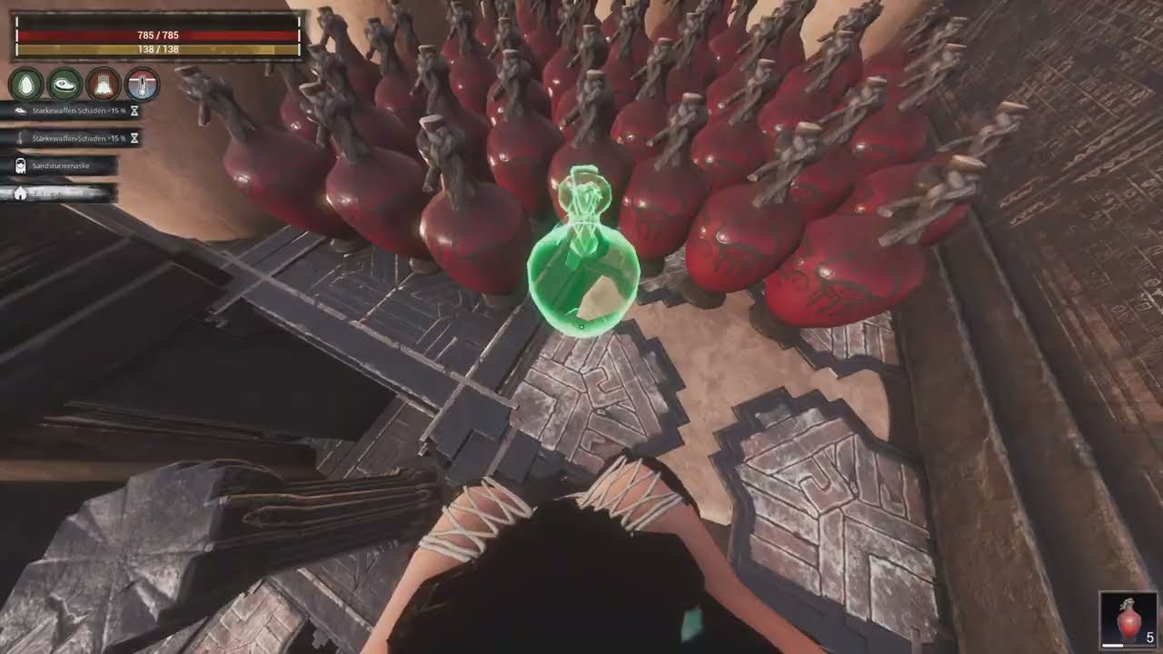 Conan Exiles PVP -  Raiding a Spanish Clan with flying Vault