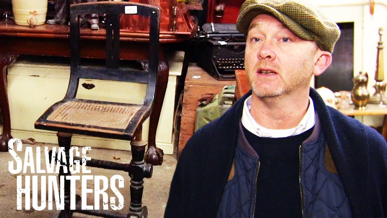 Picking Up An Unusual 19th Century Ebonised Chair | Salvage Hunters