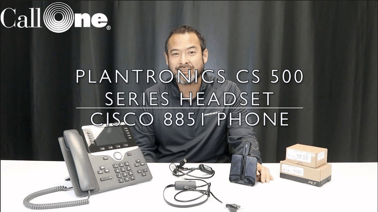 Как подключить Plantronics CS 500 к Cisco 8851
