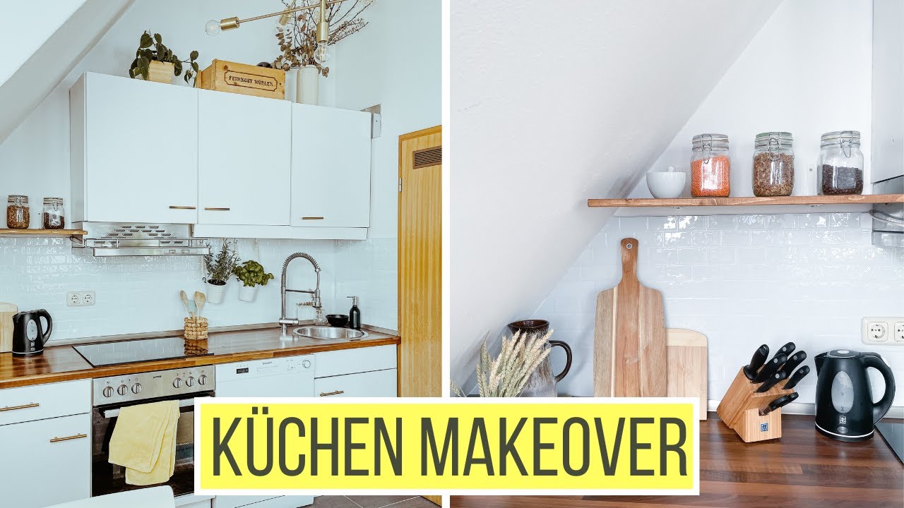 DIY Küchen Makeover | mieterfreundliche Renovierung - kostengünstige Küchen Transformation