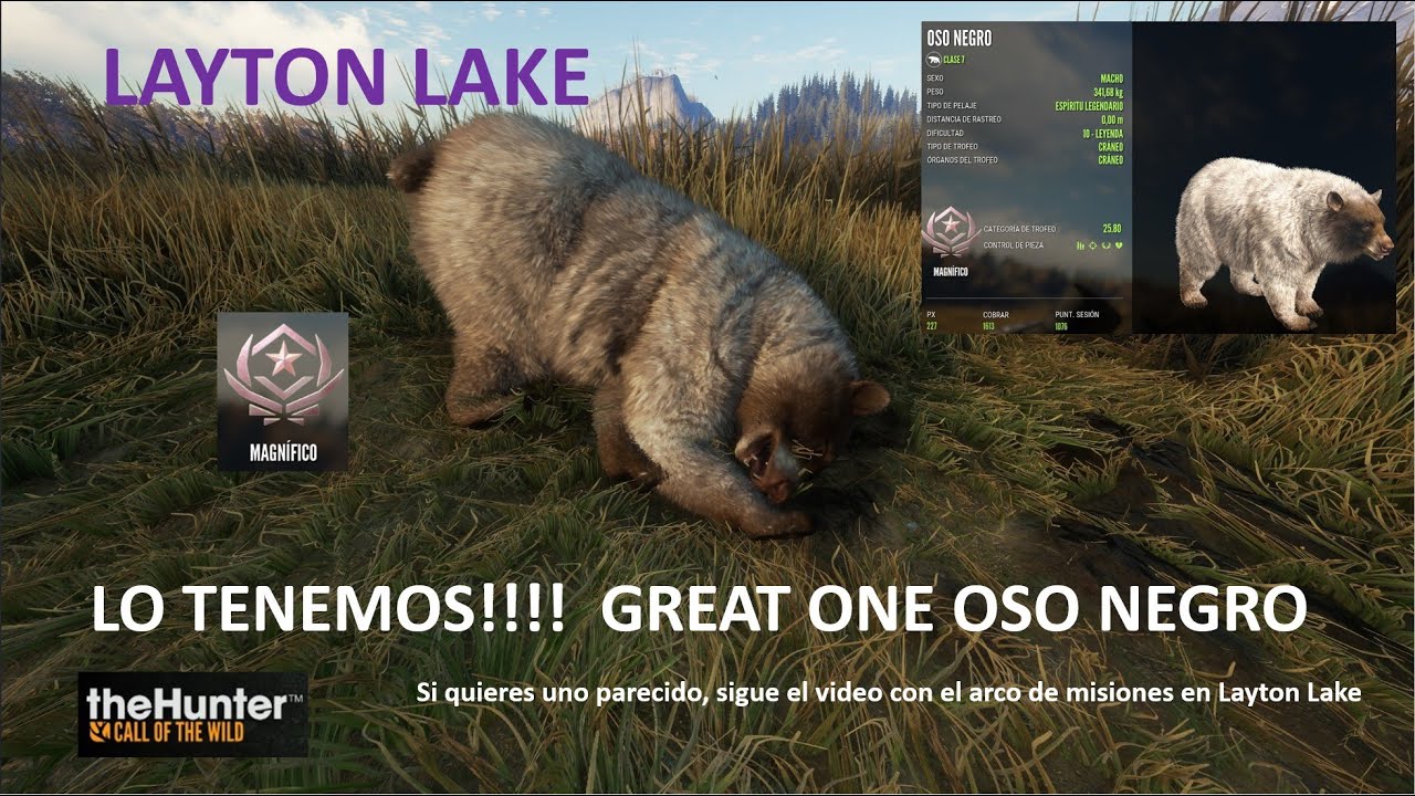 The Hunter: The Call of the Wild LO TENEMOS!!! Cazamos el Great One de Oso Negro en Layton Lake