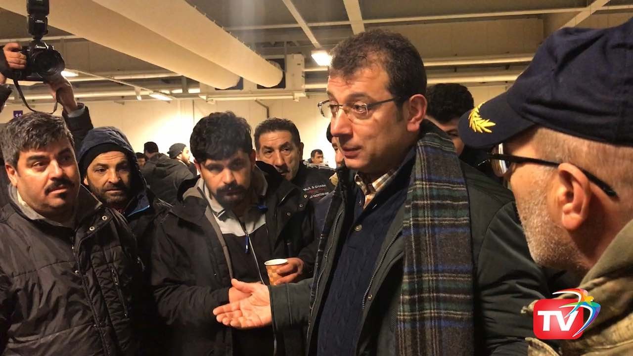 Beylikdüzü Belediye Başkanı Ekrem İmamoğlu Balık Hali'nde