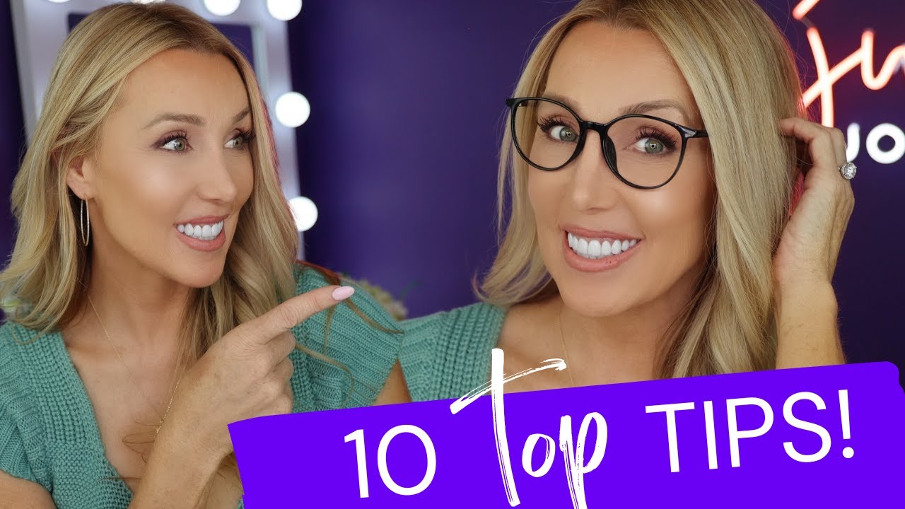 Makeup with Glasses | concealer, blush, lens shape and more.