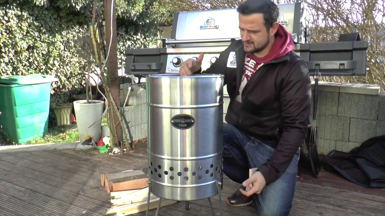 TEST Feuerschale Feuertonne Feuerhand Pyron Petromax    Klaus grillt