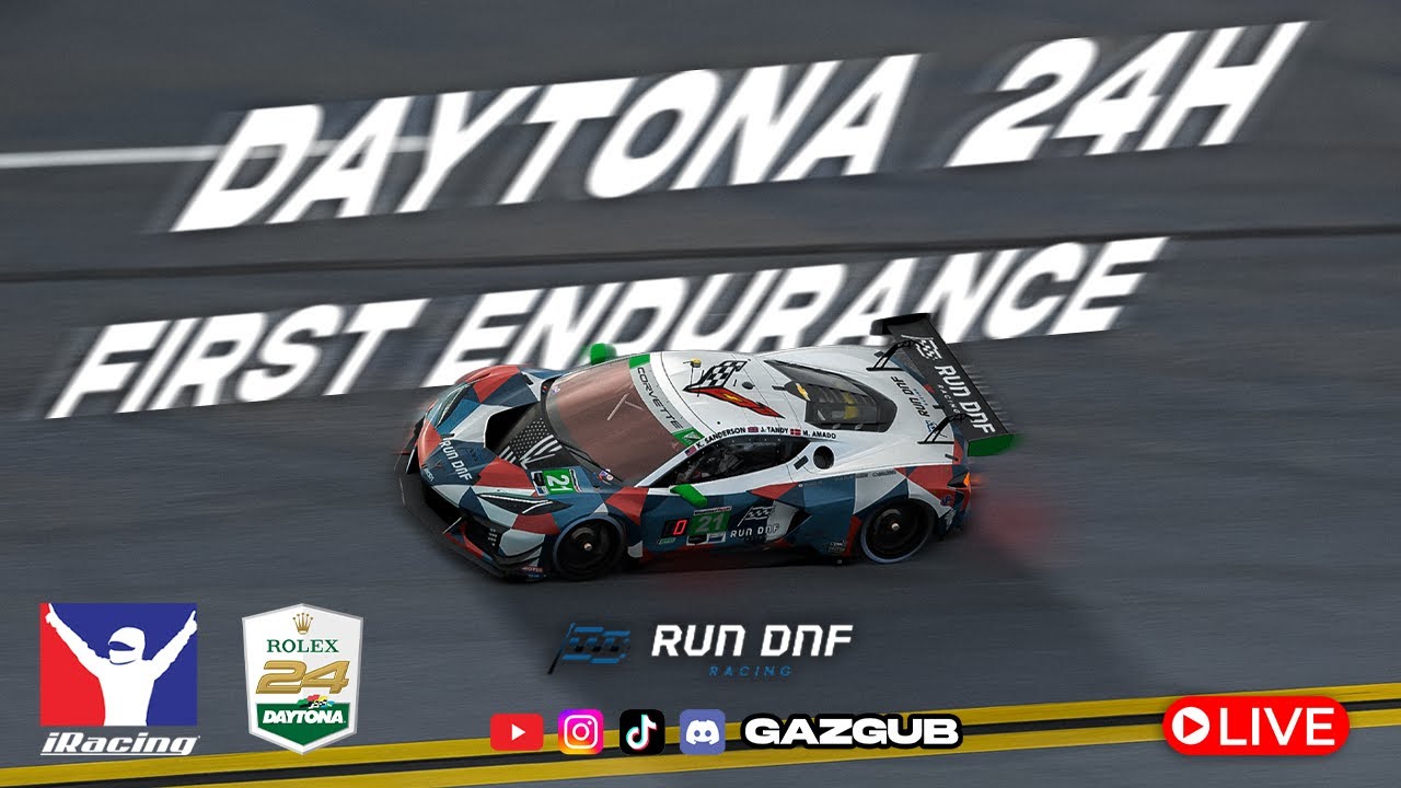 PART 2/2 🔴 Daytona 24H iRacing | Run DNF Racing – | Corvette Z06 GT3.r