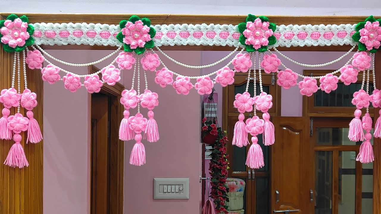 Latest Design Toran 💞 Crochet Door Hanging Toran 💯 Easy Design Gate Parda/Bandhanwar/Jhaler