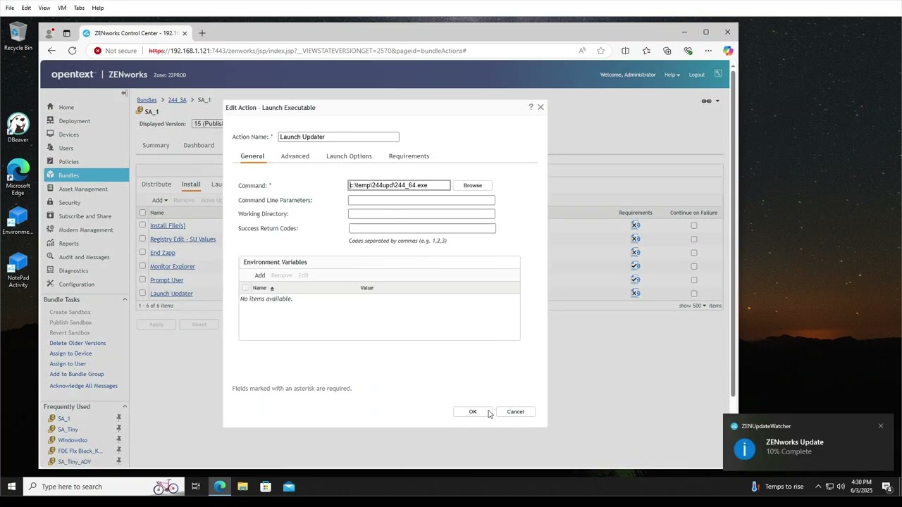 Upgrade ZENworks (ZCM) Agent using a bundle - Part 1