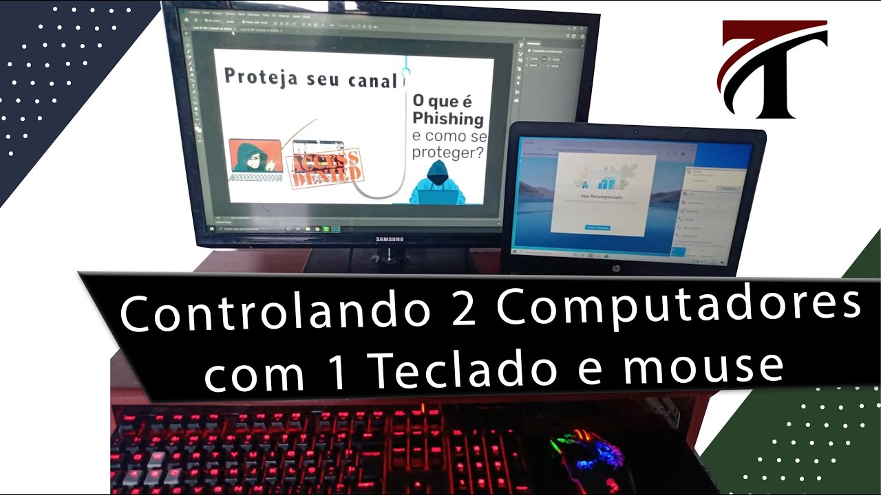 Como controlar dois computadores com um teclado e mouse