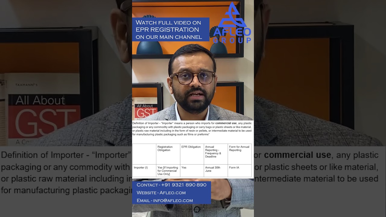 EPR Registration for Importers [Plastic Waste] - Who all are covered under the Importer Category?