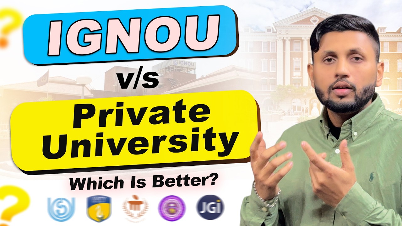 IGNOU vs Private Universities (Online/Distance) | Which Is Better in 2026? | Online vs ODL Study