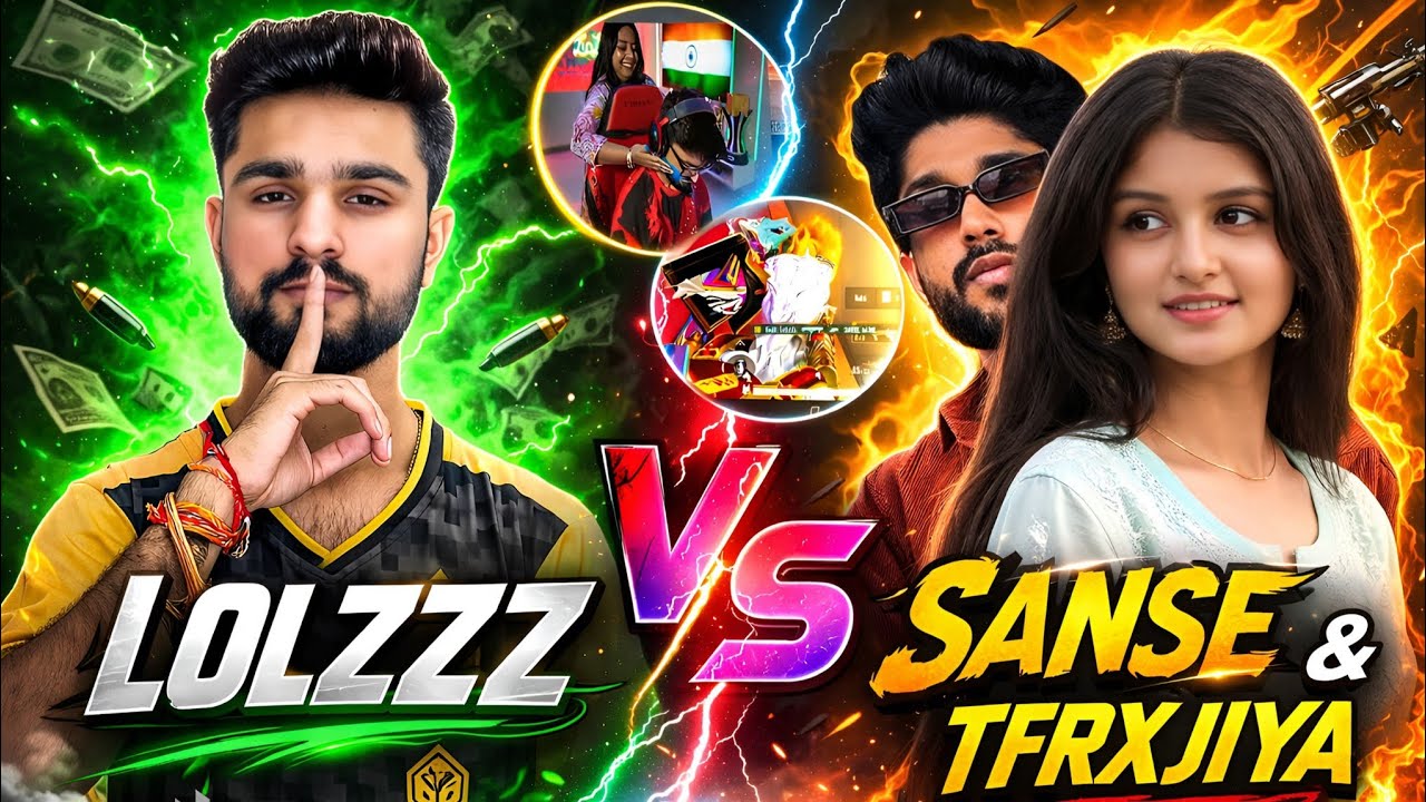 LOLZZZ vs SANSE & TFRXJIYA 😱 | Intense Squad Fight | BGMI
