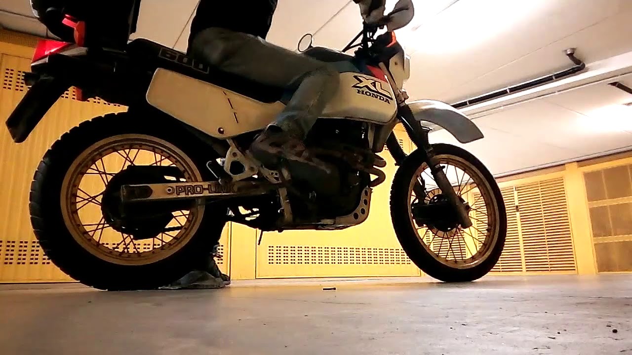 starting a Honda XL600LM (PD04) 1987